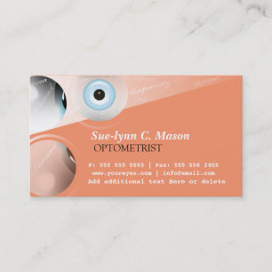 Optometrist Optometry Eyes Business Card