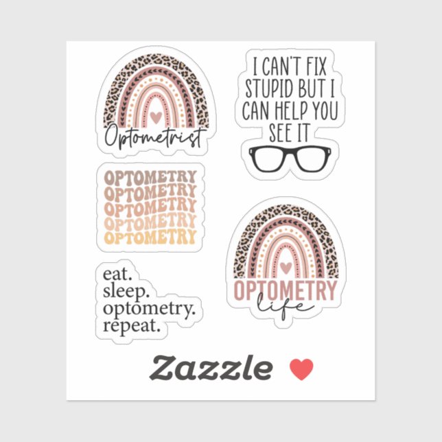 Optometrist Optometry Gift, Funny Optometrist Pack (Sheet)