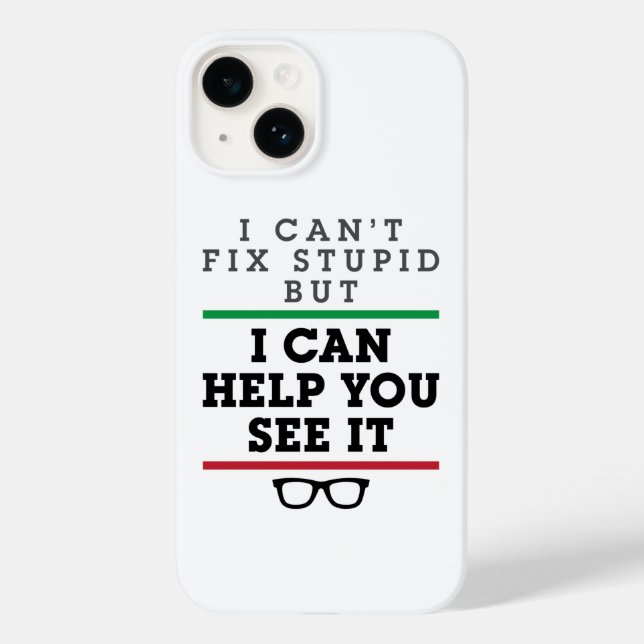 Optometrist Optometry Ophthalmology See Stupid Case-Mate iPhone Case (Back)
