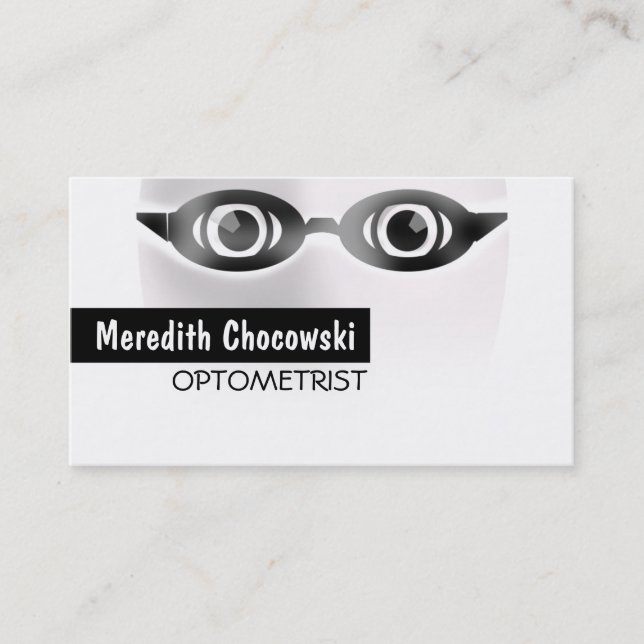 Optometrist Optometry Specialist Business Card (Front)