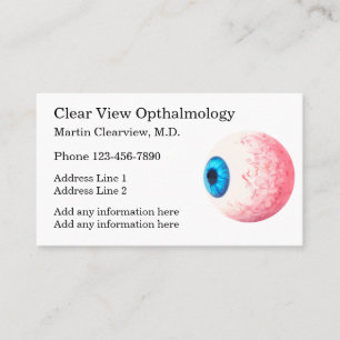 Optometrist or Ophthalmologist Appointment Busines Business Card
