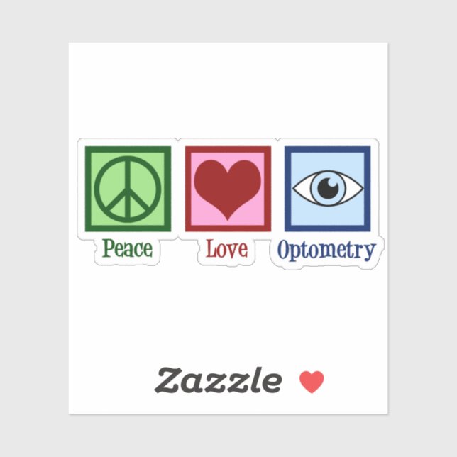 Optometrist Peace Love Optometry (Sheet)