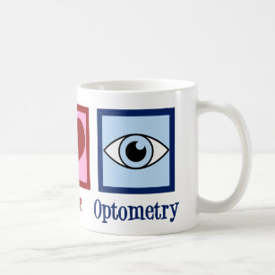 Optometrist Peace Love Optometry Blue Eye Doctor Coffee Mug