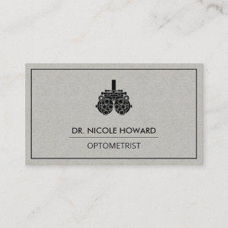 Optometrist | Phoropter Equipment Business Card