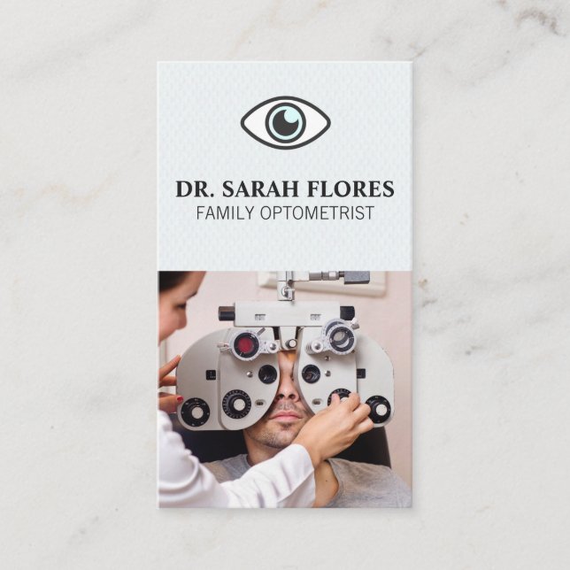 Optometrist | Phoropter Equipment Business Card (Front)