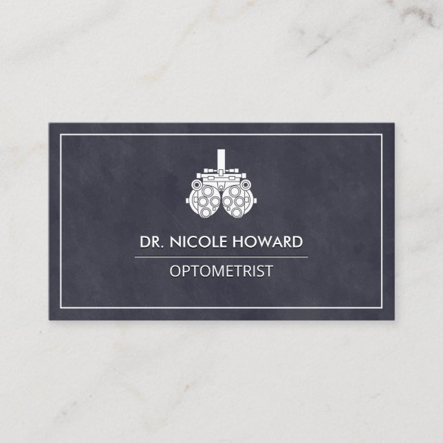 Optometrist | Phoropter Equipment Business Card (Front)