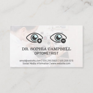 Optometrist   Phoropter   Eye Measurement Icon Business Card