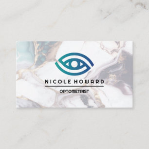 Optometrist Stylised Eye Logo Business Card