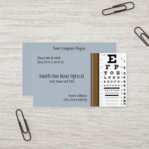 Optometrists Business Card