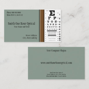 Optometrists Business Card