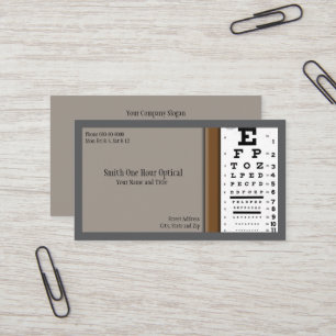 Optometrists Business Card