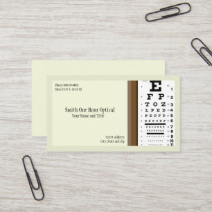 Optometrists Business Card