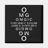 Optometrists Clean & Dirty Dishwasher Magnets