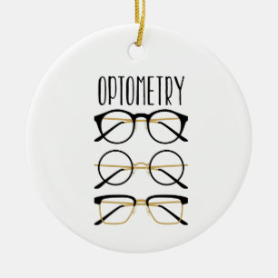 Optometry Ceramic Tree Decoration