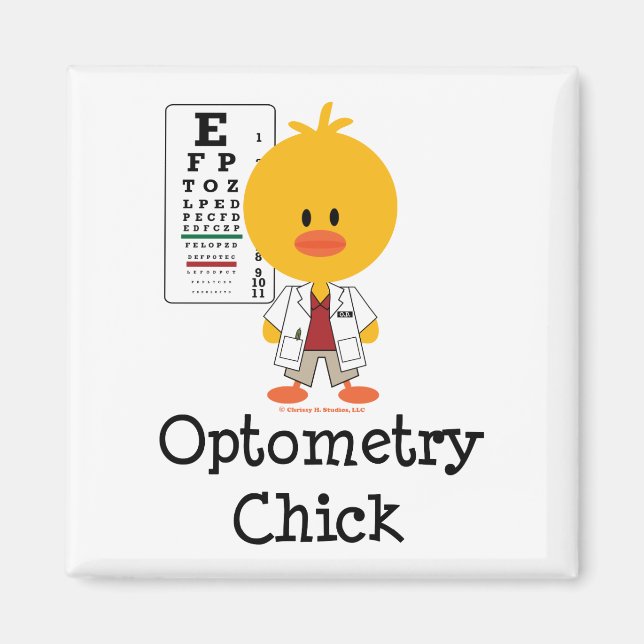 Optometry Chick Magnet (Front)