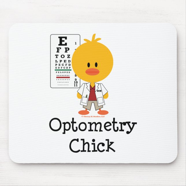 Optometry Chick Mousepad (Front)
