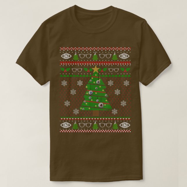 Optometry Christmas Ugly Sweater  Oh Optometree  (Design Front)