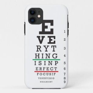 Optometry Eye Chart iPhone 11 Case
