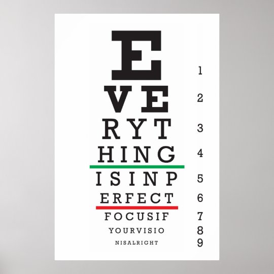optometry eye chart illustration zazzlecouk