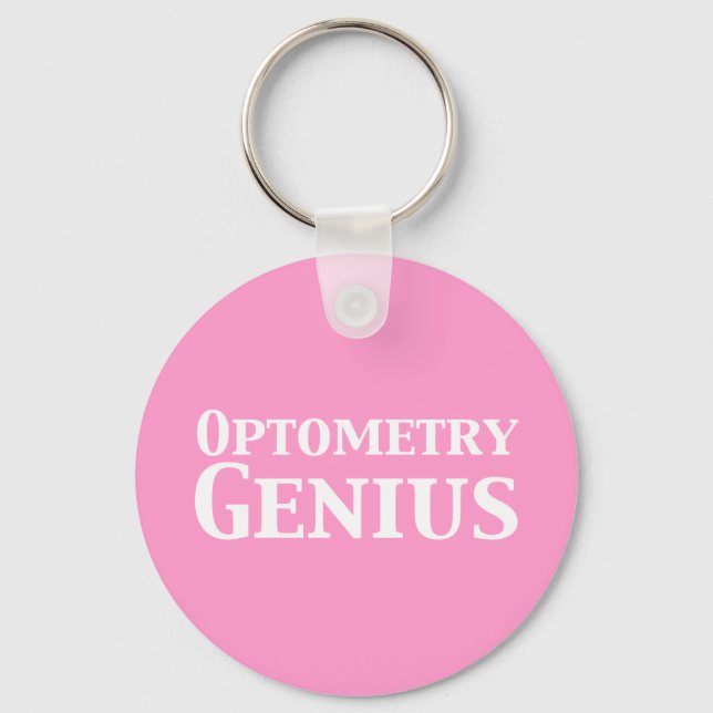 Optometry Genius Gifts Key Ring (Front)