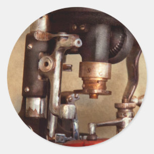 Optometry - Lens cutting machine Classic Round Sticker