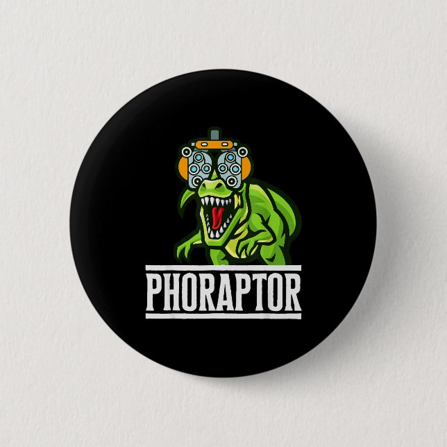 Optometry Machine Phoropter Funny Optometrist Phor 6 Cm Round Badge (Front)