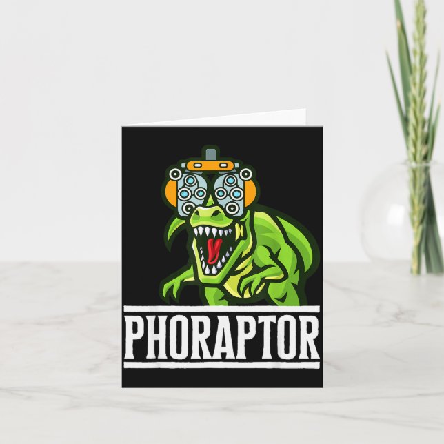 Optometry Machine Phoropter Funny Optometrist Phor Card (Front)