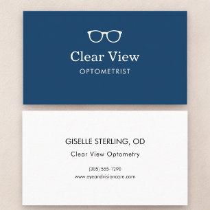 Optometry Modern Eyewear Doctor Business Card