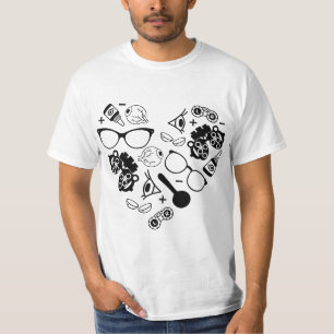 Optometry Ophthalmic Technician Symbols Heart Opti T-Shirt
