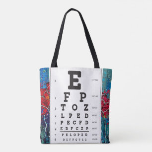 Optometry Ophthomolgist Eye Doctor Eye Chart Tote  Bag