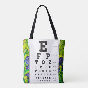 Optometry Ophthomolgist Eye Doctor Eye Chart Tote  Bag
