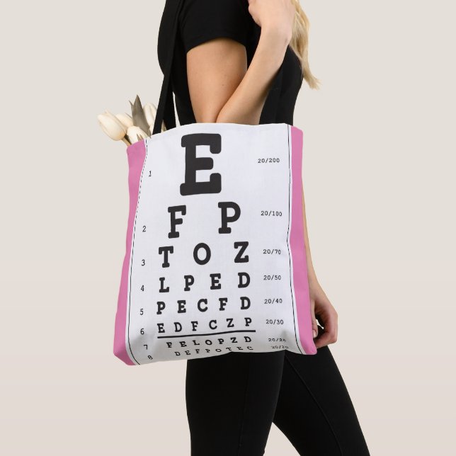 Optometry Ophthomolgist Eye Doctor Eye Chart Tote  Bag (Close Up)