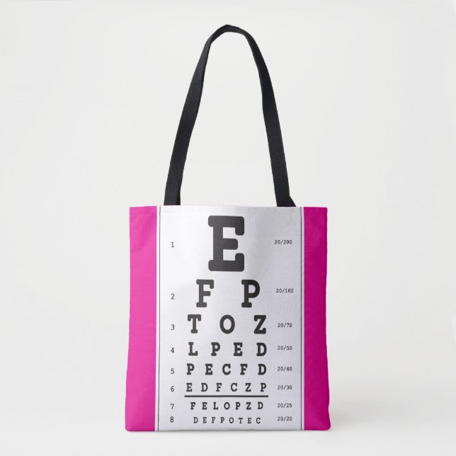 Optometry Ophthomolgist Eye Doctor Eye Chart Tote  Bag (Front)