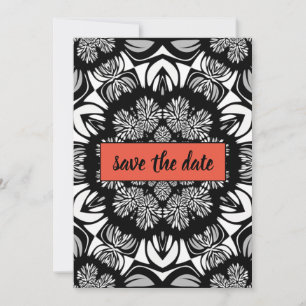 opulence bw wedding invitation card 