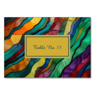 Opulent African destination wedding table number