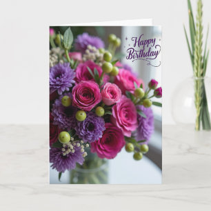 Opulent Arrangement Birthday Card