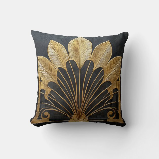 Opulent Art Deco Home and Office Cushion (Front)