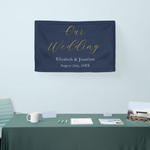 Opulent Blue Wedding Banner