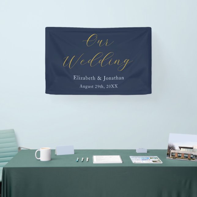 Opulent Blue Wedding Banner (Tradeshow)