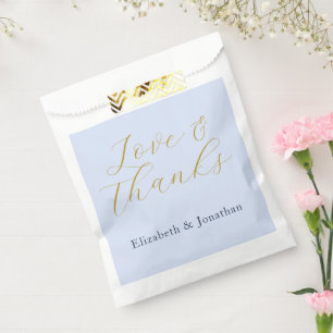 Opulent Blue Wedding Favour Bags