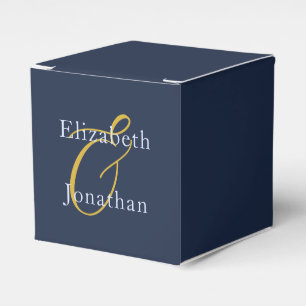 Opulent Blue Wedding Favour Box