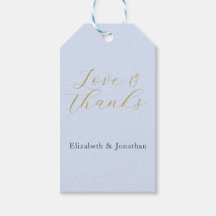 Opulent Blue Wedding Gift Tags