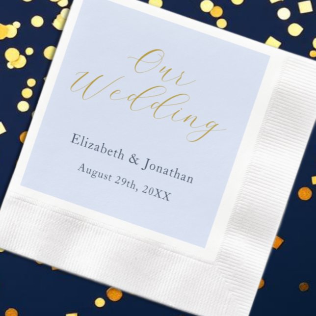 Opulent Blue Wedding Napkin (Creator Uploaded)