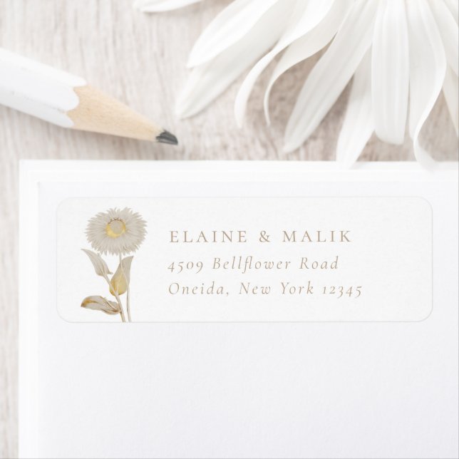 Opulent Garden Floral Return Address (Insitu)