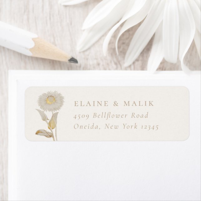 Opulent Garden Floral Return Address Label (Insitu)