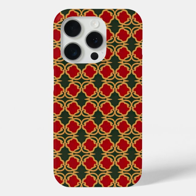 Opulent Gold and Red Floral  Case-Mate iPhone Case (Back)