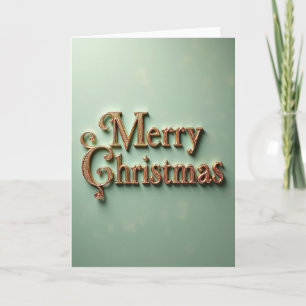 Opulent Gold Christmas Card