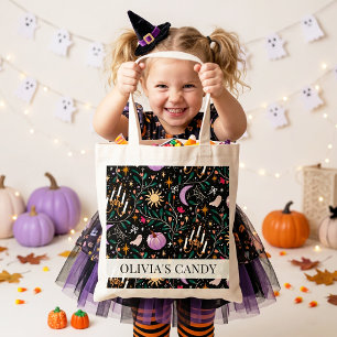 Opulent Halloween Candy Trick or Treat Custom Tote Bag