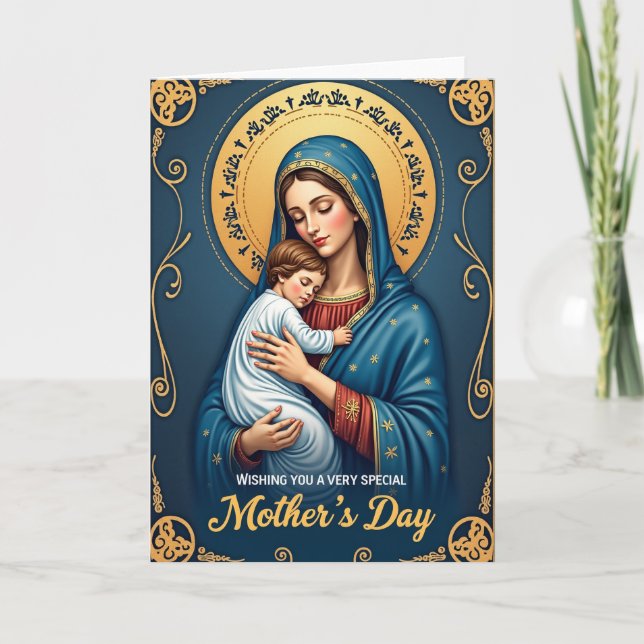 Opulent Mothers Day Repose Card (Front)