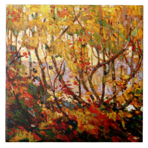 Opulent October, famous fine art painting Tile